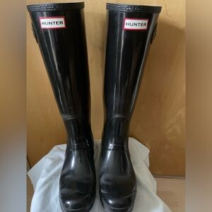 HUNTER tall boots. Size 10